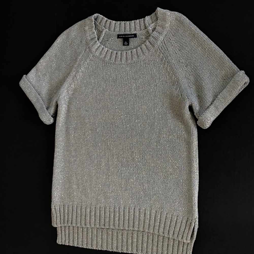 Banana Republic grey/gold sweater